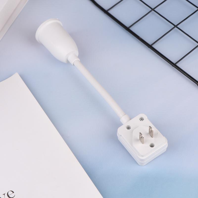 1Pc Us Plug To E27 Lamp Base Conversion Led Light Wall Flexible Lamp Holder Converter With Switch Led Head Bulb Socket