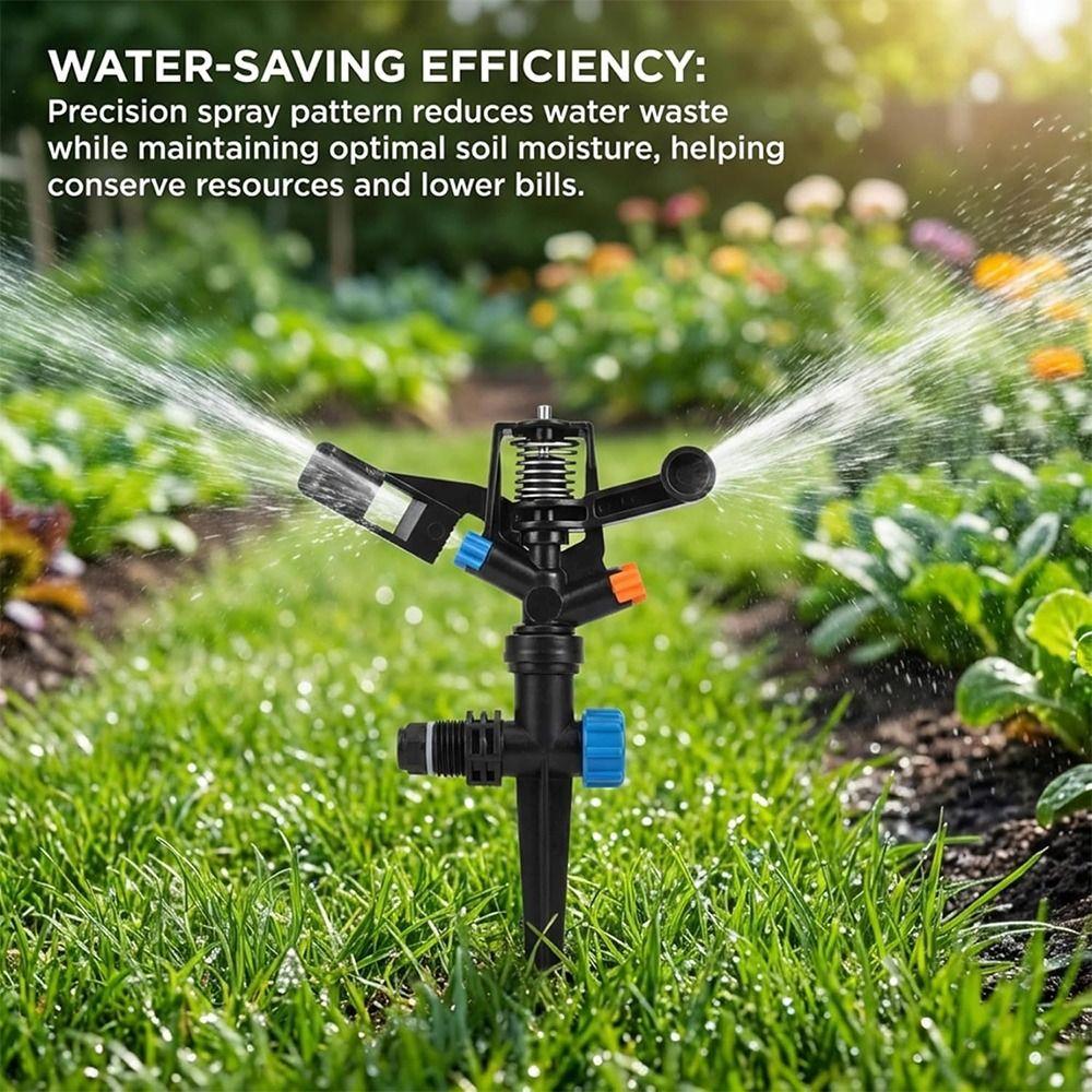 360 Degree Rotating Rocker Sprinkler Adjustable Sprayer Nozzle  Garden Irrigation