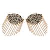 Cool Metal Fringed Epaulettes for Suit Dress Accessories Suit Decoration Tassels Epaulet Shoulder Badge Decors