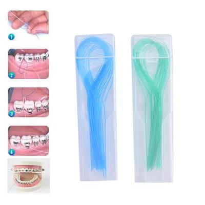 35 Stuks Dental Floss Threaders Naald Tand Beugels Houders Bretels Draad Tussen Tractie Bruggen E9W0