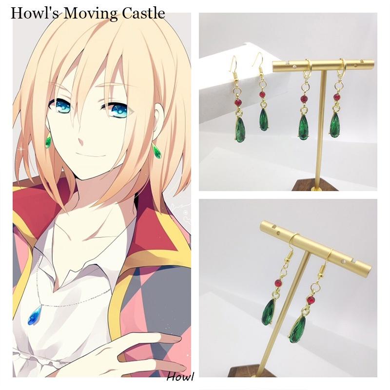 Fashionable Geometric Ear Jewelry Howl's Moving Castle Drop Earrings