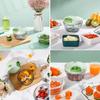 Vegetable Chopper Manual Food Chopper with Container Hand Pull String Veggie Cutter for Salad Garlic Nut Onion Cooking Tools