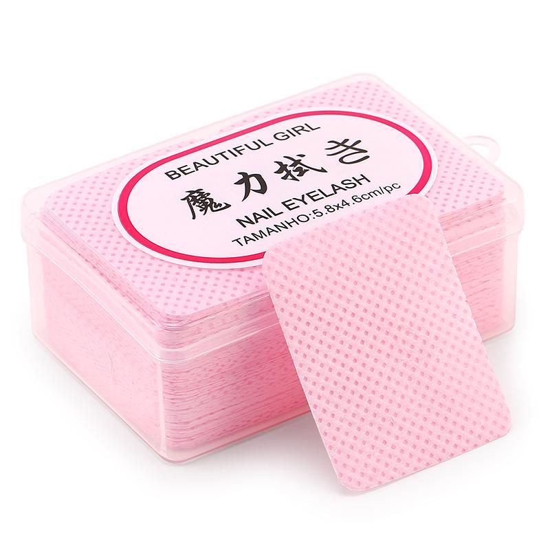 New Eyelash Extension Glue Nozzle Wipes Paper Cotton Glue Bottle Mouth Cleaning Remover Paper Cleaner Pads