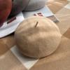 Fashion Solid Color Autumn and Winter Thickened for Keep Warmth Beret Hat Women Versatile Literature and Art Painter's Hat