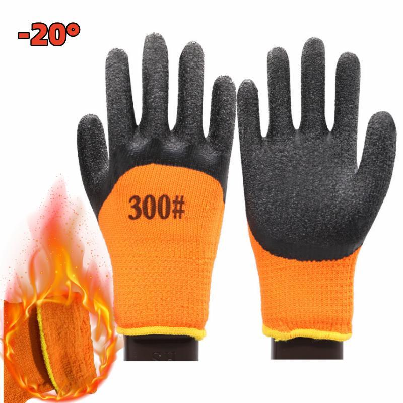 -30 Thickened Work Gloves Waterproof Windproof Coldproof Full Finger Gloves Winter Padded Outdoor Riding 1 pair -20°Gloves
