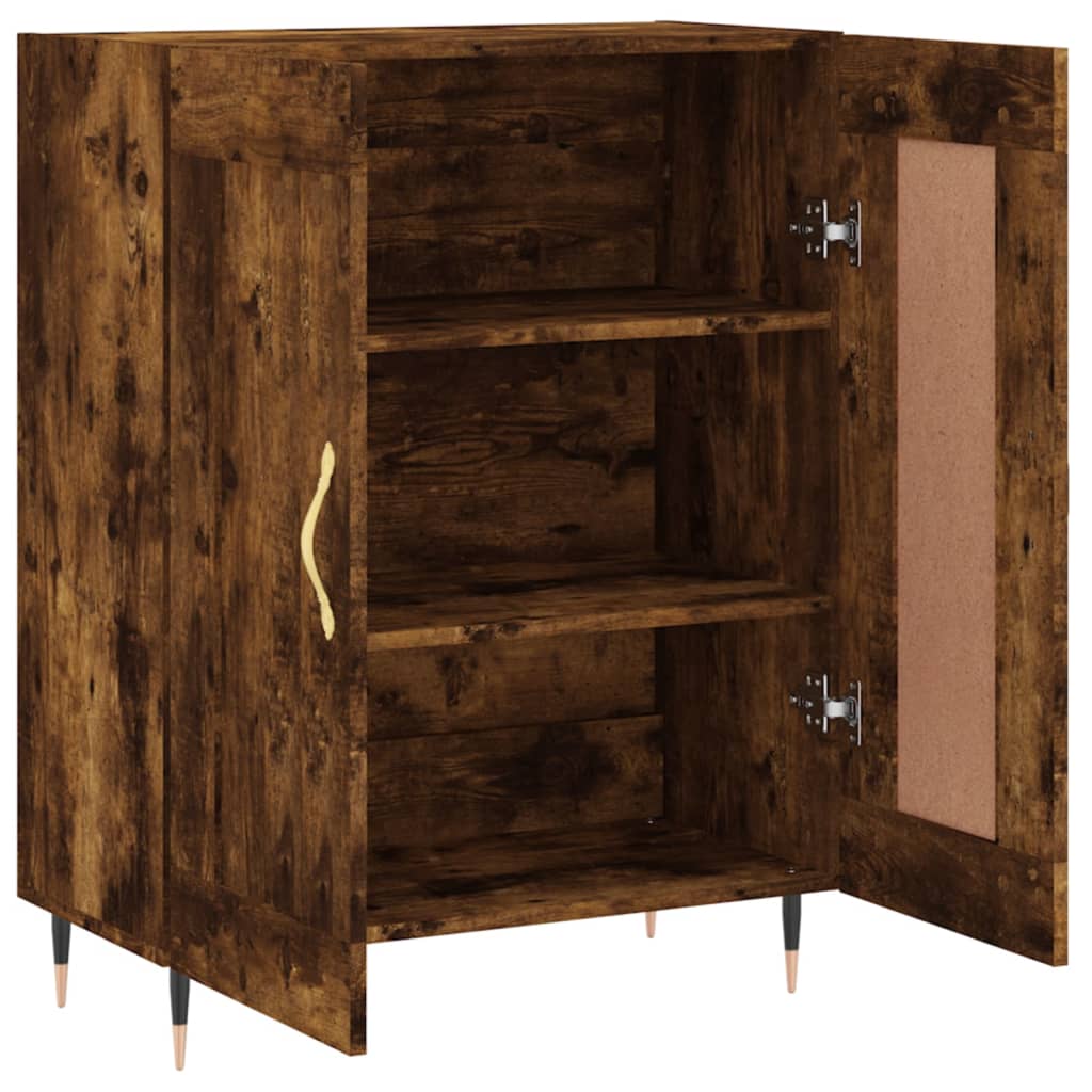Sideboard Geräucherte Eiche 69,5 x 34 x 90 cm Holzwerkstoff