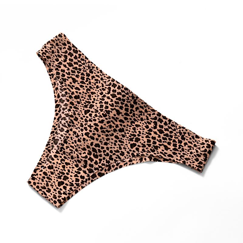Women' S Seamless Underwear Ladies Leopard Panties Female Comfortable Intimate Lingerie Women Low-waist Thongs Luxury Underwears