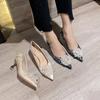 The Main Wedding Dress Is Not Tired of Women's Wedding Shoes 2025 New French Niche High-end Apricot Daily Wedding Shoes
