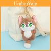 Adorable Plush Wolf Toy Cute Fluffy Fox Doll Birthday Gift Keychain