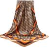 Pañuelos Cuadrados 90 Pañuelo de Satén Pañuelo de Seda Simulada Moda Pañuelo de Seda Versátil Tendencia Madre Pañuelo Cuadrado Pañuelo