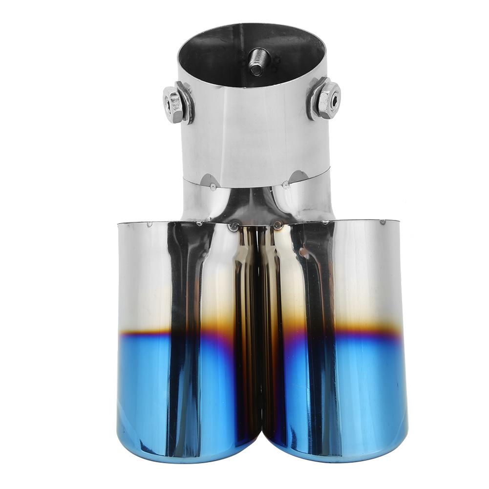 Universal 2.4in Stainless Steel Exhaust Tip Pipe Auto Car Modification Accessory