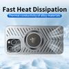 For iPhone 15 Pro Max Case Heat Dissipation Hollow Aluminium Alloy Phone Cover