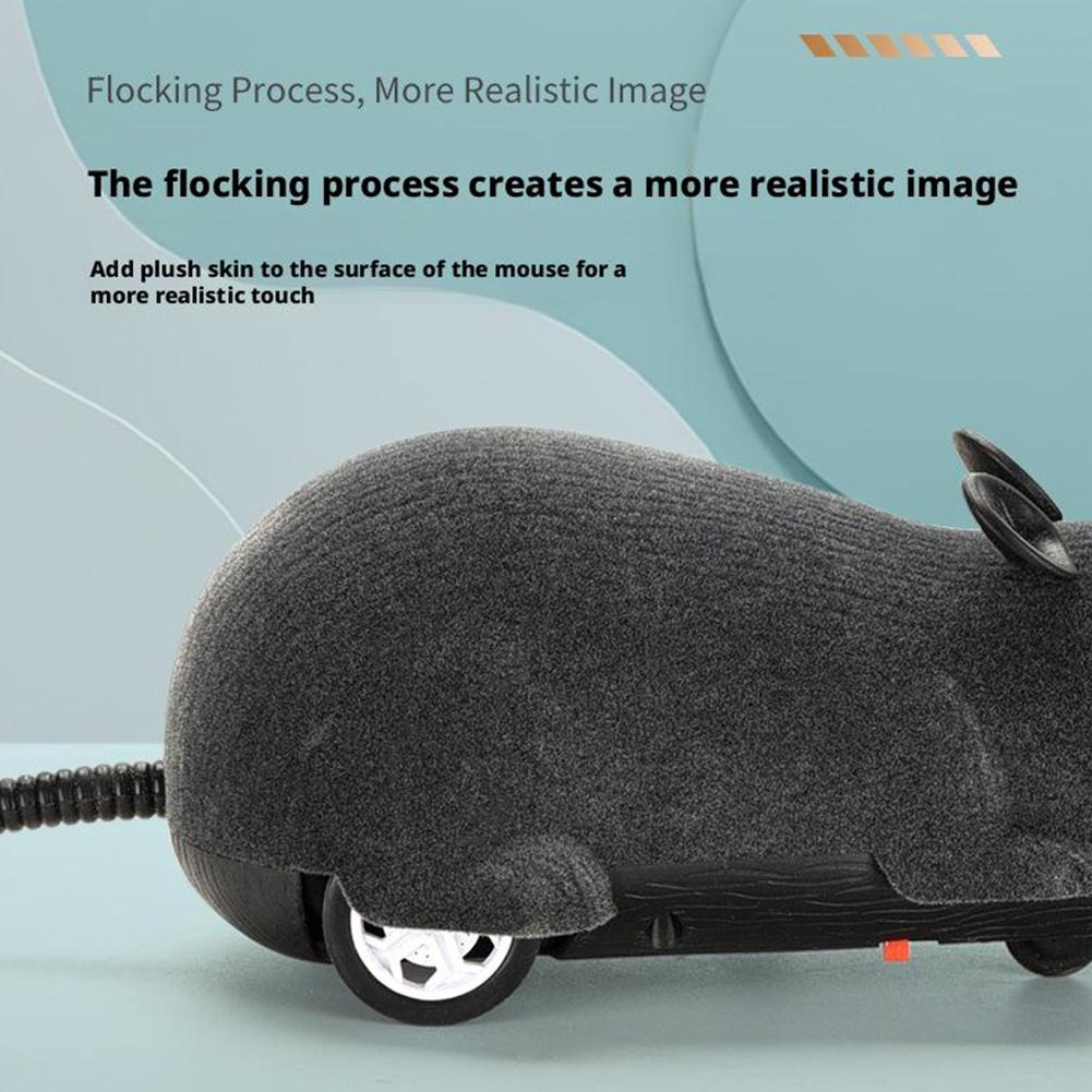 Electronic Cat Toy Convenient And Portable Interactive Play For Pets Realistic Appearance RC  Simulation Mouse Teasing Cats Dogs