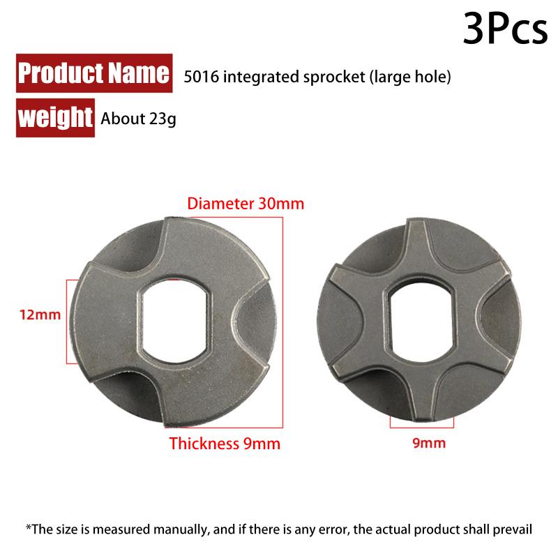 

3 Pcs 5016 Professional Chainsaw Sprocket Crafted Electric Chainsaw Sprocket From Manganese Steel For Power Tool