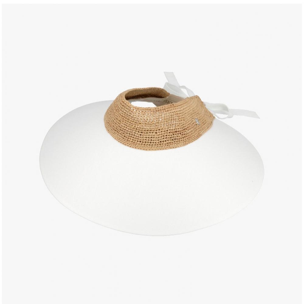 Helen Kaminski Rosalie Natural Off White Sun Cap Hat50610