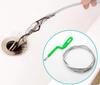 HJ Pipe Cleaner, Spiral Type, Removes Hair and Clogs, Clears Clogs, Wire, Long Type, for Drains, Drains, Sinks, and Bathrooms