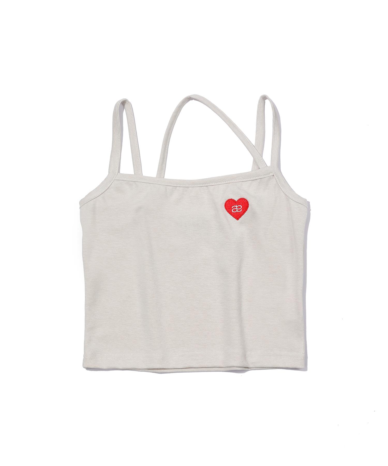 Beteje Of Heart Tank Top (Beige) Beige