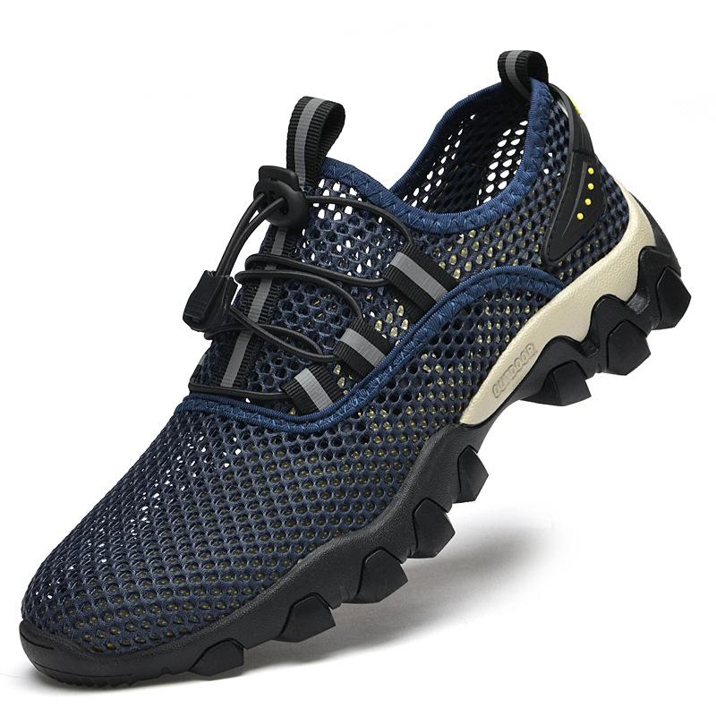 

Amazon temu shrimp skin express sales through ozno Douyin men s shoes large size casual handmade leather shoes spring and autumn breathable 46 синій