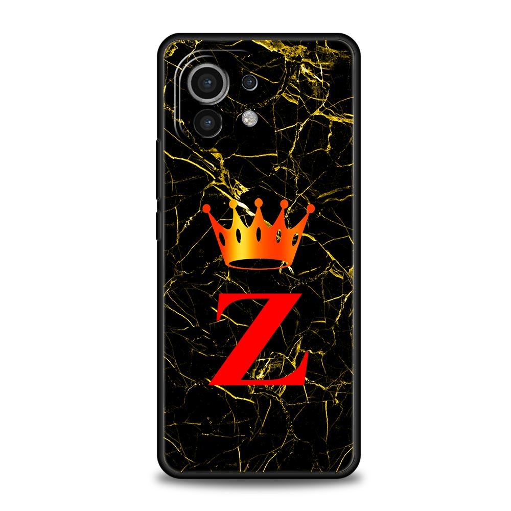 Marble Letter Phone Case Cover for Xiaomi Mi 17 15 14 13 12 11 Ultra 15T 14T 13T 12T 11T Pro Lite 5G Soft TPU Shell Fundas Capas