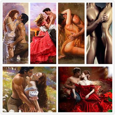Fai da te pittura diamante 5D coppia sexy ricamo punto croce mosaico decorazione della casa regalo