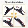 9 Sizes Universal Car Wiper Mute Car Front Windshield Wiper Soft Double Rubber Strip Windshield Windscreen Wipers Accessory