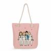 Multifunctional Nurses Series Printed Thick Rope Shoulder Beach Bag 7589 CLE