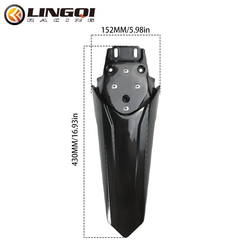 LINGQI RACING Motorcycle Upgrade Plastic Rear Fender Mudguard Tail Mud Guard For Electric Bike Talaria Sting R MX4 MX3 MX5