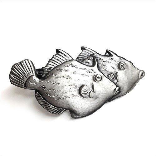ISHOKUYA (Ishokuya) Angler Series Unique Fish Tie Clip, Tie Clip, Tie Bar, Filefish