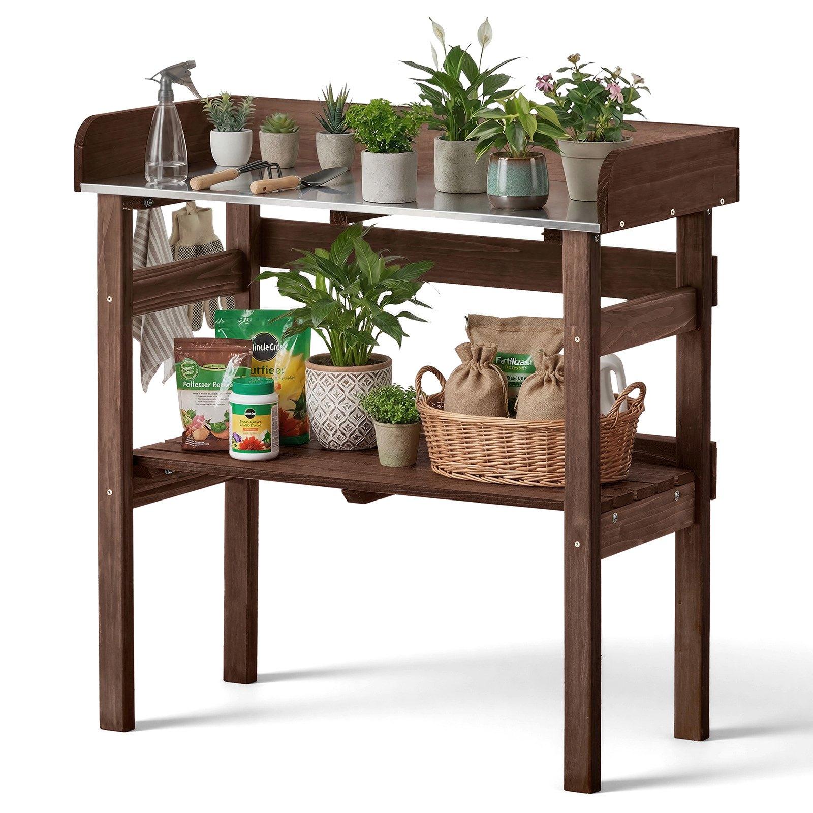 VEVOR Potting Bench Table, Outdoor Gardening