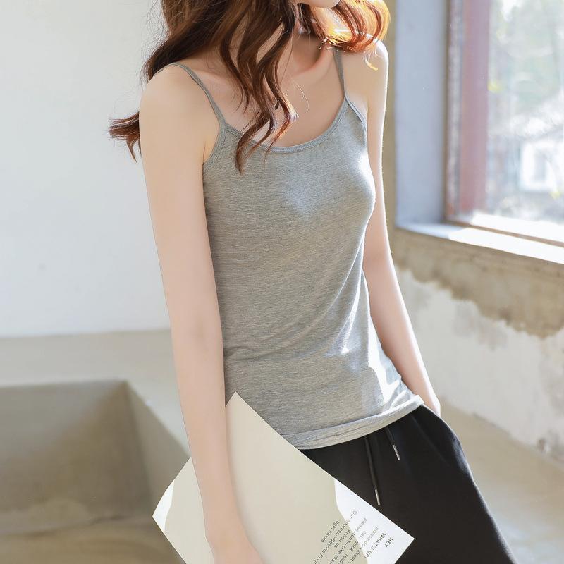 Women Sleeveless U Neck Tees T Shirt Ladies Tee Shirt Street Vest Wear Top