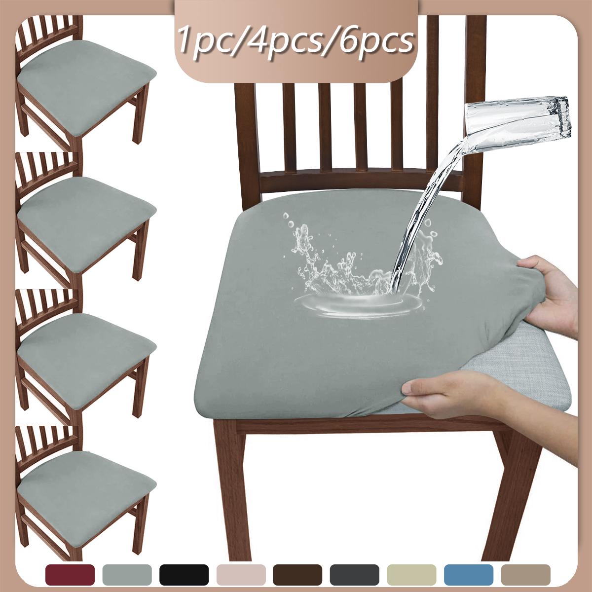 

1PC/4PCS/6PCS pure color anti-spill buffalo milk silk elastic bench cover, exquisite material, clean appearance. 1PC