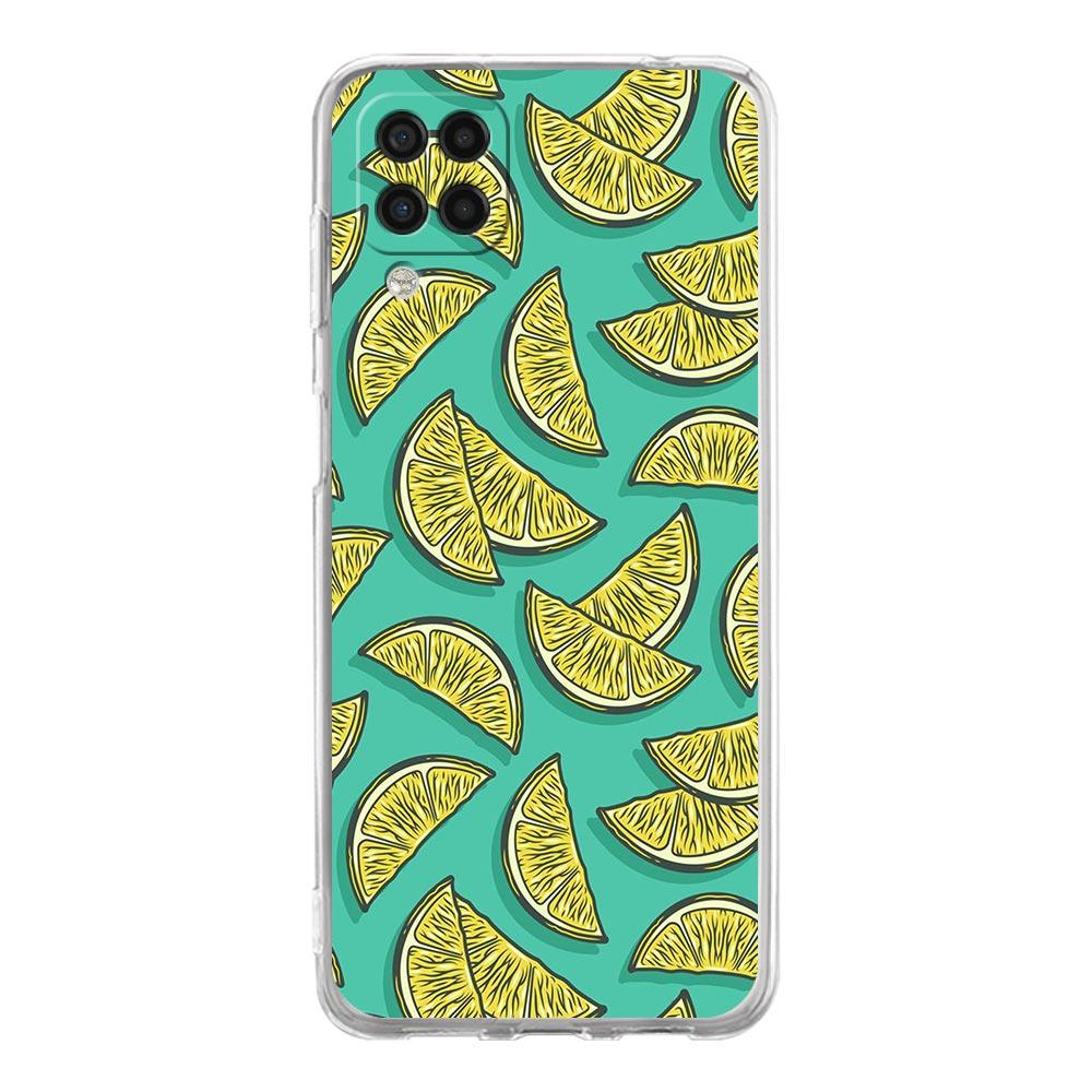 Mediterranean Lemon Phone Case For Samsung Galaxy A51 A71 A21S A12 A11 A31 A41 A03S A13 A33 A73 A53 A52 A32 5G A23 Clear Cover
