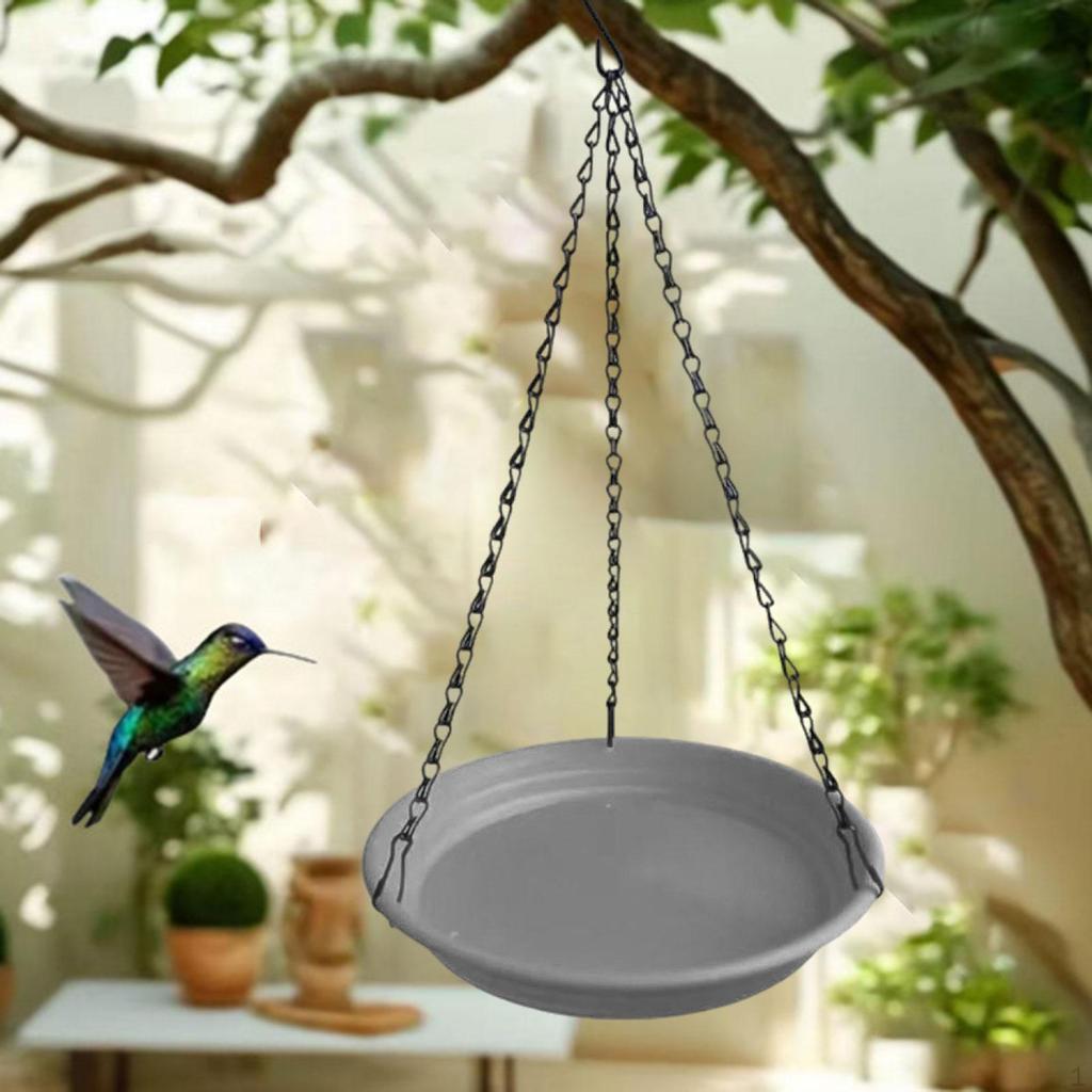Bird Feeder And Bath, Food Tray, Hanging Bath in The Garden, for Lawn.