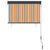 Store roulant d'extérieur - Maison Exclusive - 100 x 250 cm - Jaune et bleu - Manuel (manivelle)