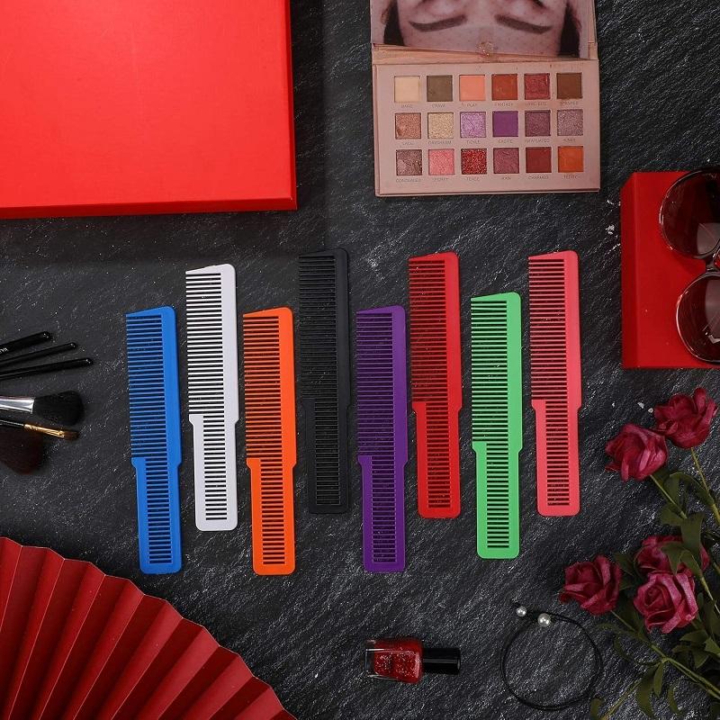 12pcs Hair Cutting Comb Fine Tooth Styling Barber Styling Carbon Fiber Hairdressing Combs Anti-Static Comb for Home Salon Barber