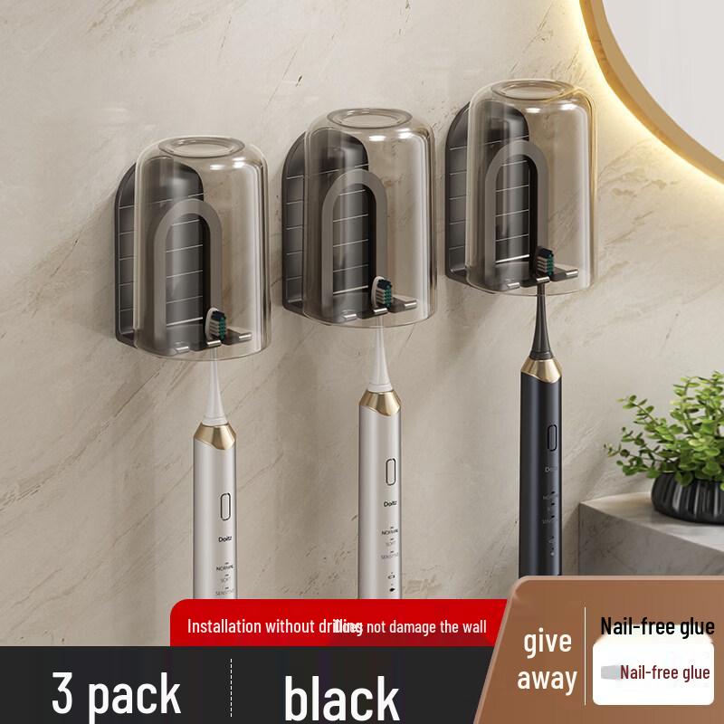 LIEI Punch-Free Wall-Mounted Toothbrush Holder
