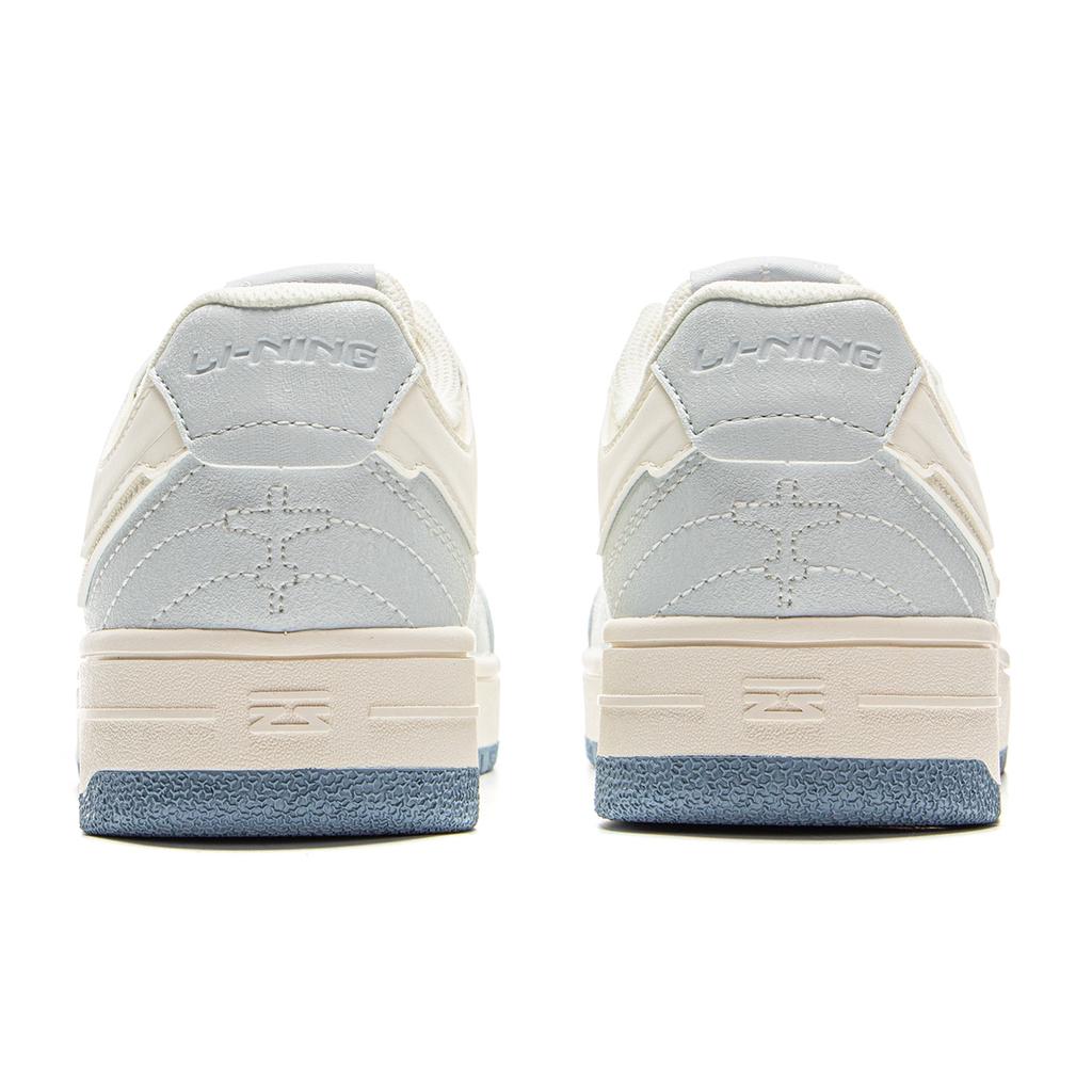 New LiNing Tianji Slip Resistant Cushioning Abrasion Resistant Lightweight Low Top Skateboard Shoes Women's White Blue AGCV090-1