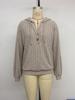 2026 Autumn/Winter Ribbed Knitwear Hooded Top – Lazy Style