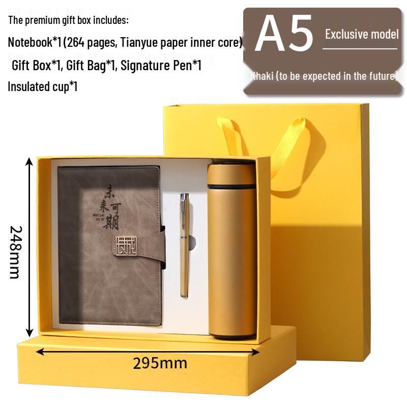 A5 Custom Strap Diary Notebook with Logo in Gift Box