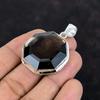 Faceted Smoky Quartz Pendant 925 Sterling Silver Pendant Handmade Pendant Smoky Quartz Gemstone Jewelry Healing Stone Pendant Gifts for Wife