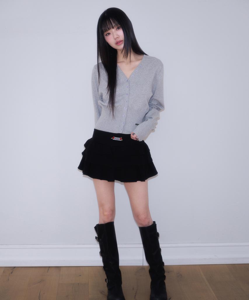 Rose Franz Rose Cancan Mini Skirt [Black]