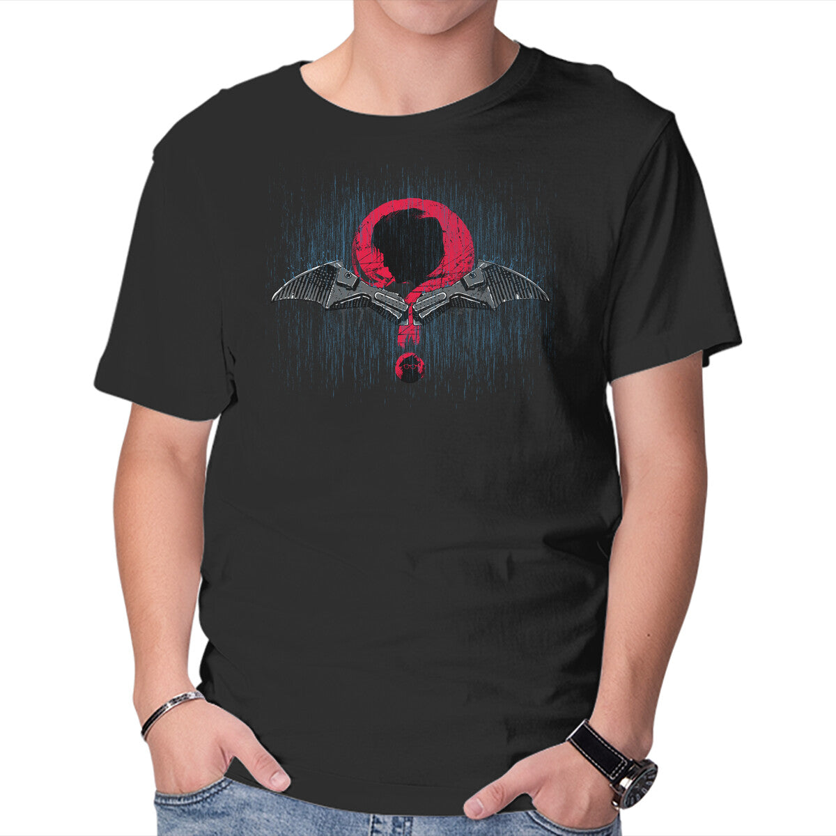 Unisex Crew Neck T-Shirt Riddles In The Shadows Graphic Short Sleeve Casual Tee XXL