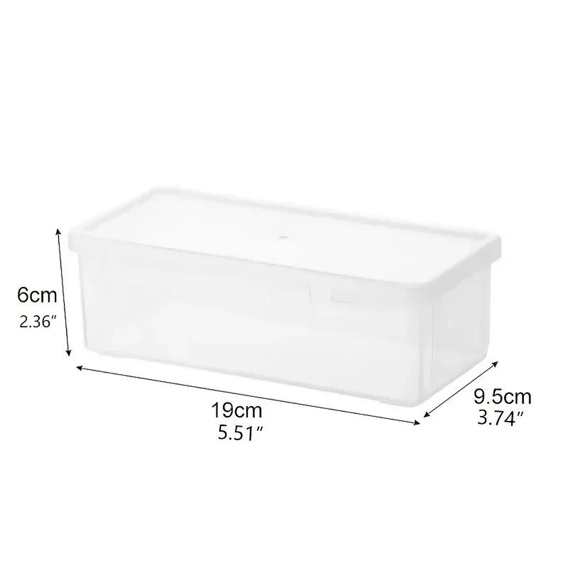 1Pc Transparent Pencil Case Box Large-capacity Stackable Storage Box Office School Pencil Case Supplies Pencil Storage