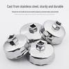 Steel Cartridge Oil Filter Wrench - Auto Repair Cap Tool