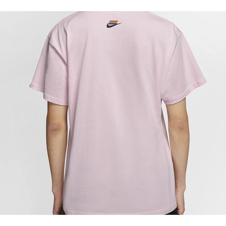 Nike ACG T Shirts Men's Pink Crew Neck Moderate Straight Fit CZ0089-663