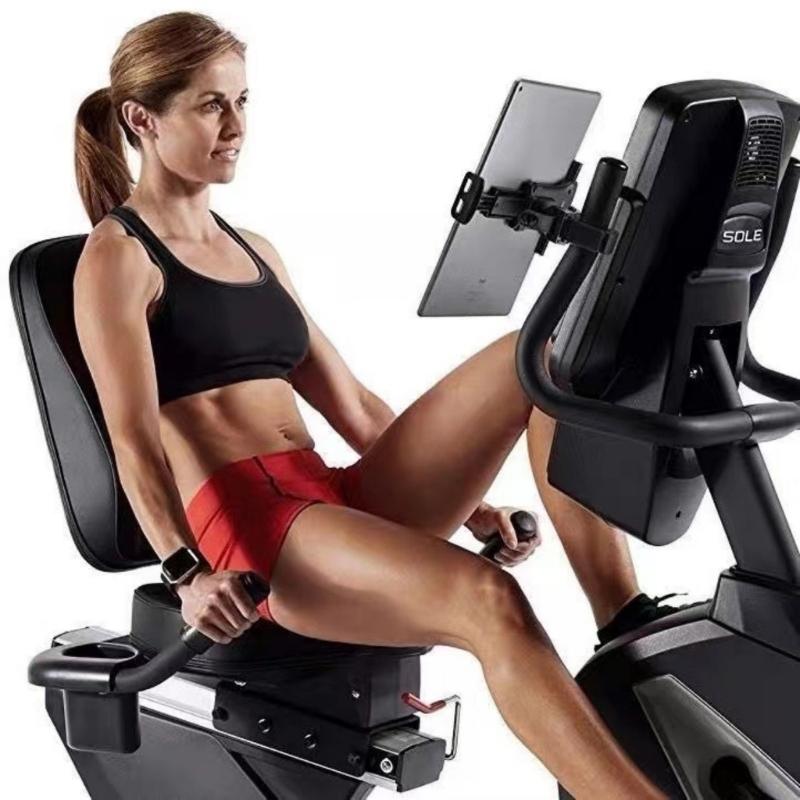 360 Degree Rotating Phone Mount for Spin Bikes and Treadmills Adjustable Phone Tablet Holder Fit Fitness Devices