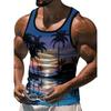 3D Print Tank Tops Men's Fashion Streetwear Vest Oversized Sleeveless Tank Top Bodybuilding Fitness Gym Man Clothing