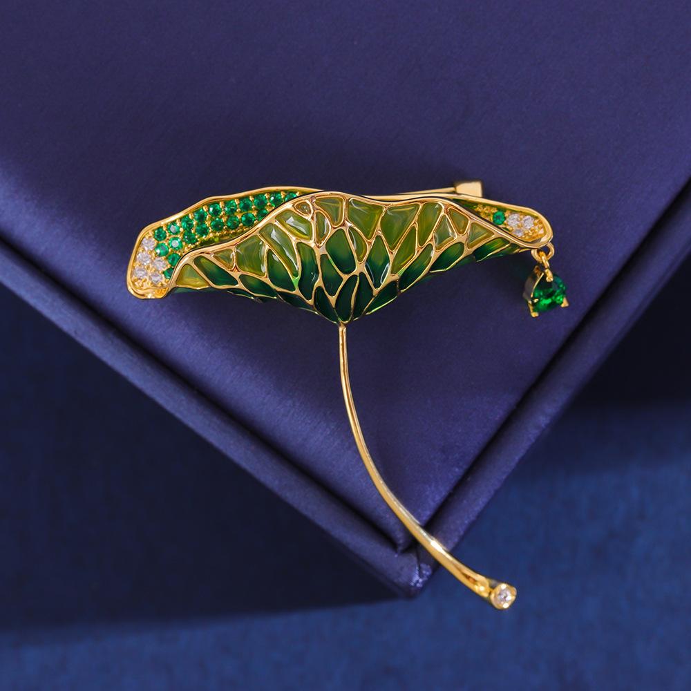 Senior Brooches Flower Leaf Brooch Pins for Women Suit Pendant  Fashion Brooches Jewelry