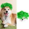 Pet Headdress Kadeře Paruky Kostým Psí Paruky pro Malé Střední Velké Domácí Mazlíčky Párty Zelený Příčesek na Halloweenskou Párty