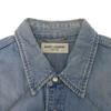 Used 9921 Western Denim Shirt 417374 Y890L 7832 S Crushed 16 Stainless Steel Eddie Era Cotton Washed Blue Men's from